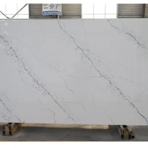 Code：6069，Calacatta Artificial Stone Quartz Slab Kitchen Countertops thumbnail-1