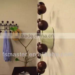 Walnut Ball Clcok Wall Clock thumbnail-3