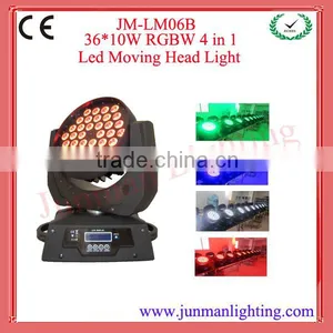 36*10W 4 in 1 RGBW Led Moving Head Wash Light Moving Head Light Disco Stage Light thumbnail-1