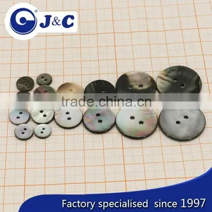 2 Holes Flat Mother of Pearl Sea Shell Button thumbnail-4