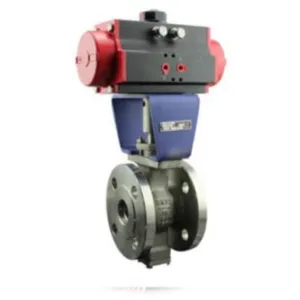 V-Type Ball Valve With DN25-600mm Size Range and Flanged Connection for Industrial Automation Systems thumbnail-3