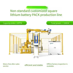 Square Shell Battery Assembly Line, Industrial and Commercial Energy Storage Module Pack Production Equipment, Production Line Full - Case Delivery, Lithium - Ion Battery thumbnail-2