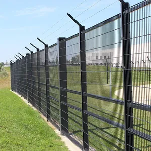 Double Wire Mesh Fence for Airport Perimeter Security and High-Traffic Zones thumbnail-1