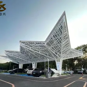 GreenCower G2 BIPV Waterproof Solar Carport With EV Charging Ready–Modular Steel Structure for Commercial&Residential Use thumbnail-1