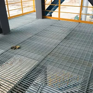 Steel Grating for Oil Rig Platform 30x5mm Hot Dip Galvanized Anti-Corrosion thumbnail-5