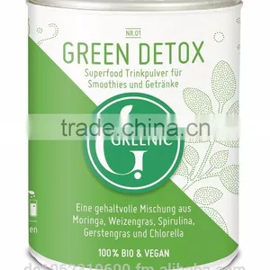 Green Superfood Detox Drink Powder Mix - Organic, 90g thumbnail-1