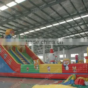 HOT SALE Pororo Penguin Inflatable Slide 14x7m Big Slide thumbnail-1