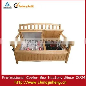 Wooden Bench Cooler for Pinic thumbnail-1