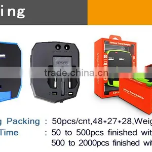 Crazy All-in-1 Universal Travel Power Plug Adapter Charger Car Charger for US, EU and All Countries thumbnail-1