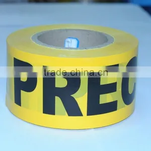 Caution Tape Yellow With Black Words PERCAUCION on the PE Film SGS and TUV Certification Caution Tape thumbnail-2