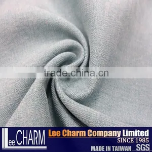 Green Elastic Twill Polyester Spandex Blend Spacer Garment Fabric thumbnail-2