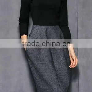 Long Sleeve Ladies Winter Ladies Official Dress Fashion thumbnail-3
