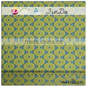 Pretty Floral Elastic Yellow Nylon Lace With Top Quality thumbnail-2