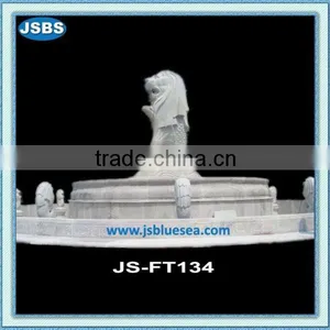 White Marble Merlion Water Fountain thumbnail-1
