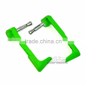 BJ-LG-004 Custom Motorcycle Parts Green Bent Style Adjustable Plastic Lever Guard thumbnail-3