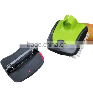 S/S+TPR+PP 6.2*6.5 Kitchen Tools Peeler&thumb Brush thumbnail-3