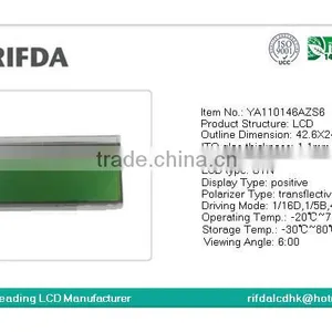 Yellow Green STN 8x2 Character Outdoor Lcd Display thumbnail-2