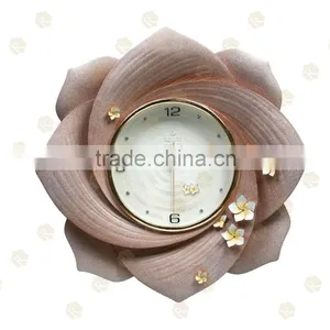 3D Relief Flower Art Hanging Clock for Home Decor Clock Wall Clock thumbnail-1