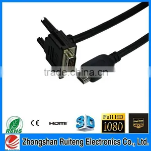 50M Hot Sell Braided Rs232 Cable to Dvi Cable thumbnail-1