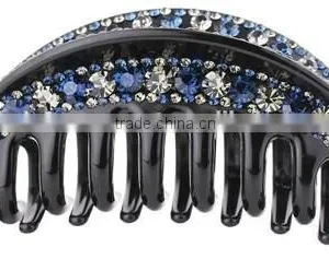 Wholesale Hair Accessories Fashion Crystal Black Crystal Hair Claw thumbnail-2