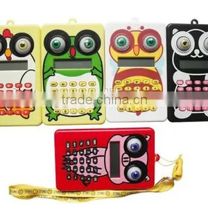 Rolling Eye Cartoon Animal Calcuator With Strape thumbnail-1