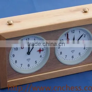 HIGH-QUALITY ANALOG WOOD MECHANICAL CHESS CLOCK thumbnail-4