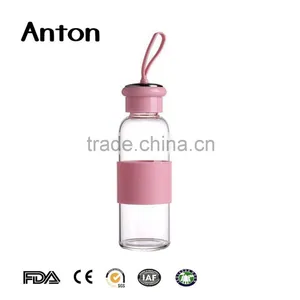 19oz Simple and Easy Simple and Easy With Different Colour Silicon Sleeve Water Bottles thumbnail-4