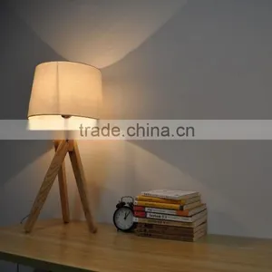 Wooden Tripod Table Lamp thumbnail-1