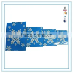Wholesale Express Blue Snowflake Cheap Paper Bag Printing thumbnail-1