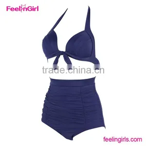 Dark Blue Girl Bikini Model Junior Swimsuit Model thumbnail-2