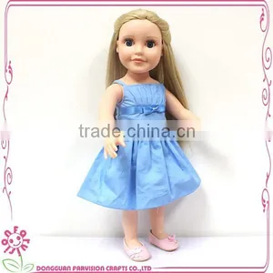 Factory Made Doll Clothes, China Doll Clothes, Doll Bule Dress thumbnail-4
