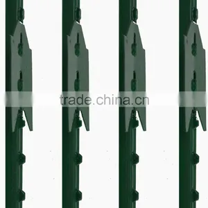 Free Samples Green Painted Metal Tee Post Fence Post thumbnail-1