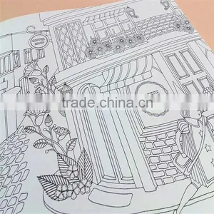 2015 Hot Sale Chinese Version Decompression Hand-painted Secret Garden Fantasy DreamColoring Book thumbnail-6