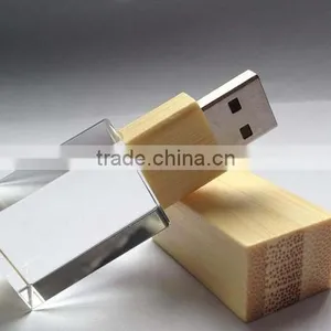 1 gb Crystal Wooden Usb Stick to Sell at a High Speed thumbnail-1