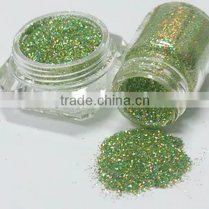 .008" Laser Light Green Solvent Resistance UV Resistance Glitter Powder thumbnail-1