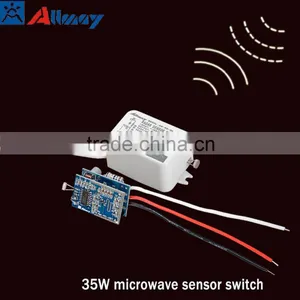 High Sensitive Microwave Motion Sensor Switch 35W Indoor Motion Sensor With LED Light Switch thumbnail-1