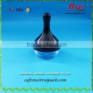 Water-drop Shape Cosmetic Jar With Brush Applicator for Eyeliner Cream thumbnail-1