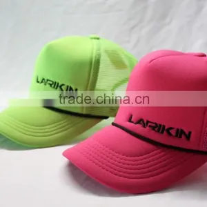 Neon Color Trucker Hats With Black Strap thumbnail-5
