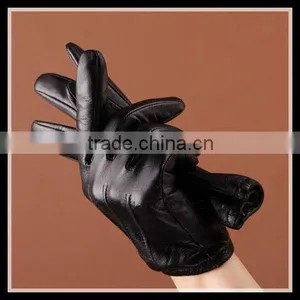 Fashion Style Sheepskin Leather Glove thumbnail-1