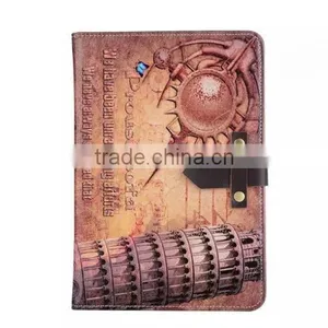 Luxury Retro Design Color Printing Protective Leather Case For IPad Pro thumbnail-1