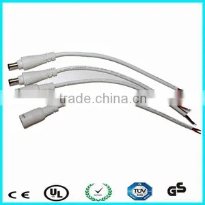 Male and Female Lock dc Connectors White Power Cable With Open End thumbnail-4