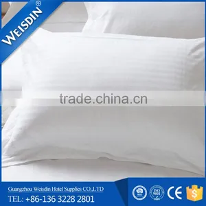 100% Cotton White Striped Wholesale Decorative Pillow Covers for Hotel Bed Linen Wholesale thumbnail-4