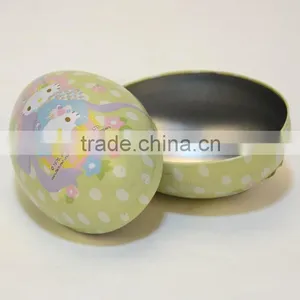 Egg Shape for Christmas Gift With Attractive Design Tin Box thumbnail-2
