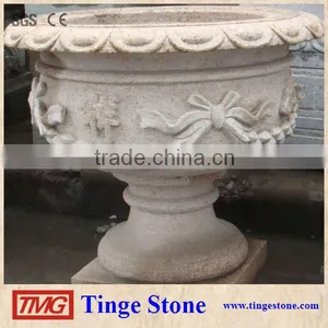Natural Sandstone Garden Flower Pots thumbnail-1