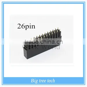 26Pin Double Row Straight Female Header Connector 2.54mm 2*13 For Raspebrry Pi thumbnail-1