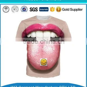Custom Clothing 3D Print Shirt Mens t Shirt in China Factory thumbnail-1