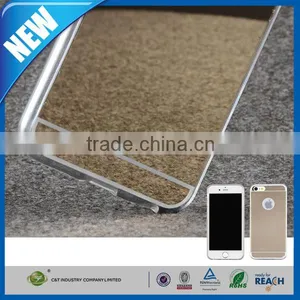 C&T Fashion Gold Mirror Face Mixed Tpu Gel Case Newest Design for Iphone 6 thumbnail-1