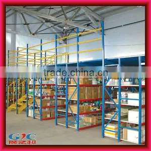 Made in China Factory Instoor Two Tire Space Saving Mezzanine Floor Rack thumbnail-1