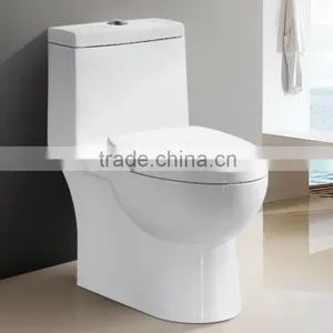 Big Pipe PP Material Seat Cover wc Toilet With Strong Water Flush and no Block thumbnail-2