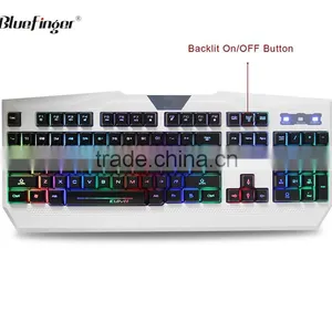 USB Laptop With White Keyboard for Gaming in Rainbow Backlit thumbnail-2